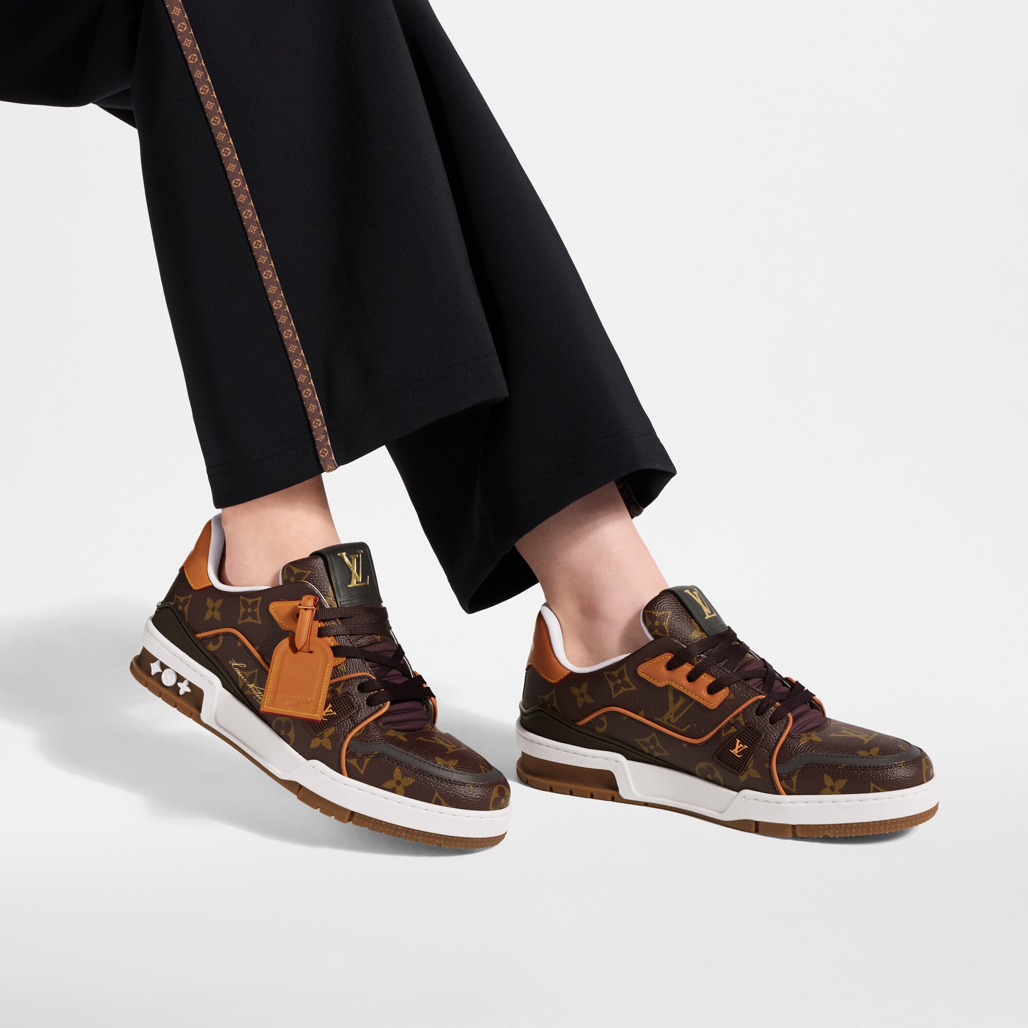 Louis Vuitton スニーカー ブラウン　lvトレイナー　8.5 LV トレイナー スニーカー ｜ルイ・ヴィトン 公式サイト - 1AKYDF